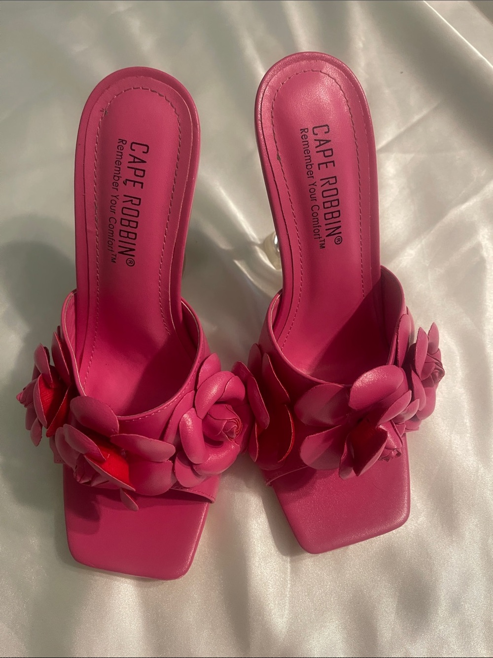 Cape Robbin Pink Floral Slide Sandals